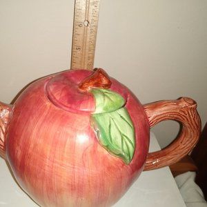 Vintage Apple teapot 4.5 inches tall -- collectable